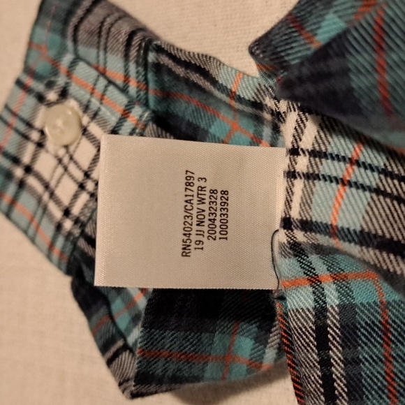 Janie and Jack baby boys 3-6 months plaid button down shirt - Picture 5 of 6